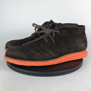Cole Haan LunarGrand Brown/Orange Suede Chukka Boots C11187 Men’s Size 12